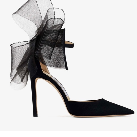 Jimmy Choo Avery 100: Gorgeous Bow Heel Sz 41.5 - Picture 2 of 2